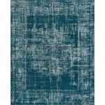Rug Unique Loom Aarhus Teal Rectangular 8' 0 x 10' 0