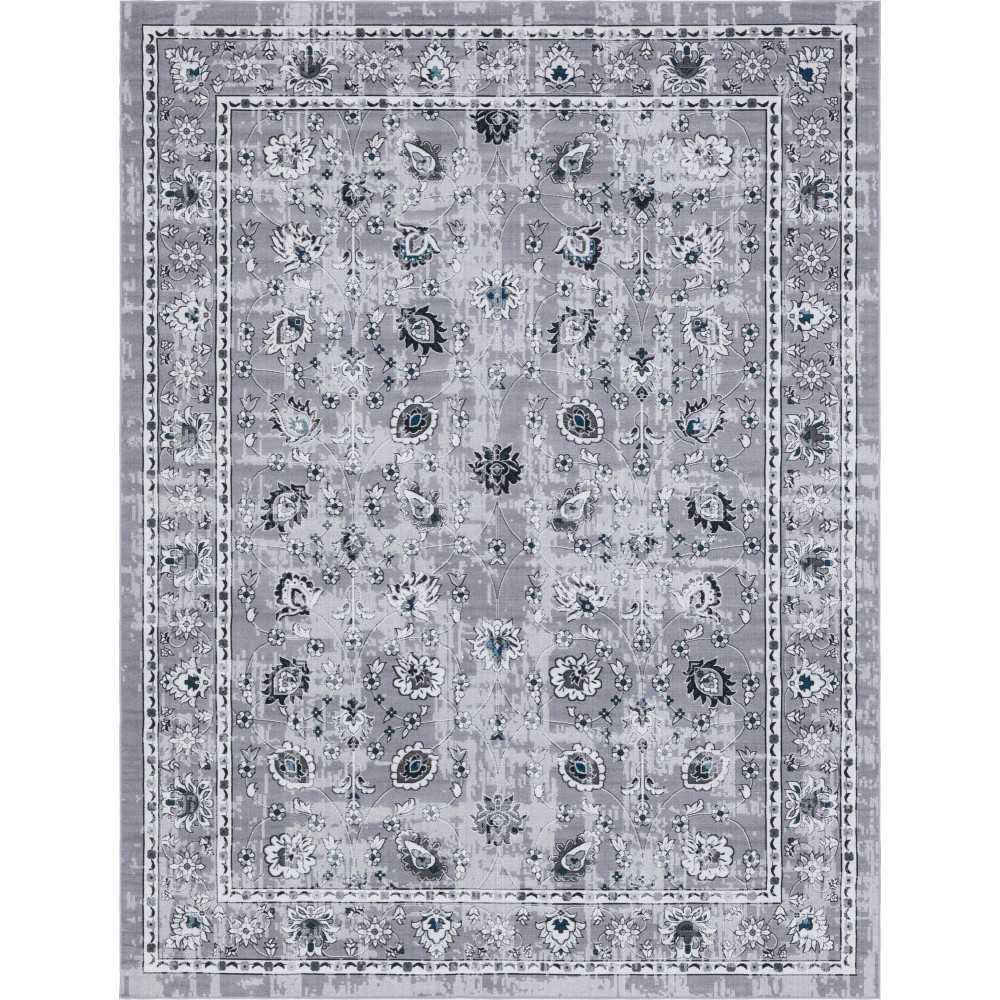 Rug Unique Loom Aarhus Gray Rectangular 10' 0 x 13' 0 Rug Unique Loom Aarhus Gray Rectangular 10' 0 x 13' 0