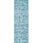 Rug Unique Loom Aarhus Teal Runner 2' 0 x 6' 0