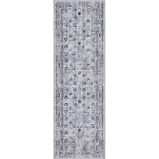 Rug Unique Loom Aarhus Gray Runner 2' 0 x 6' 0