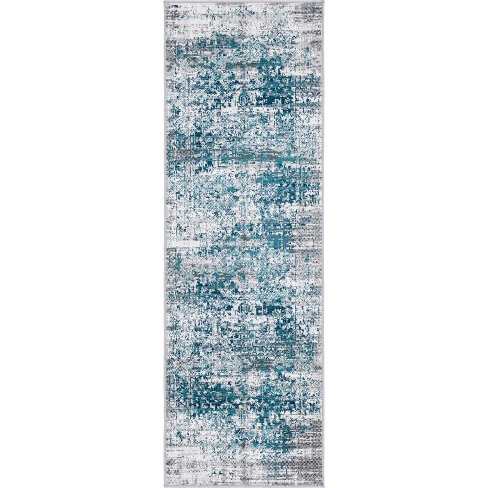 Rug Unique Loom Aarhus Blue Runner 2' 0 x 6' 0 Rug Unique Loom Aarhus Blue Runner 2' 0 x 6' 0
