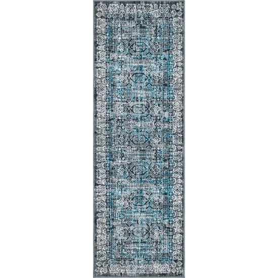 Rug Unique Loom Aarhus Gray Runner 2' 0 x 6' 0