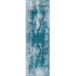 Rug Unique Loom Aarhus Blue Runner 3' 0 x 10' 0