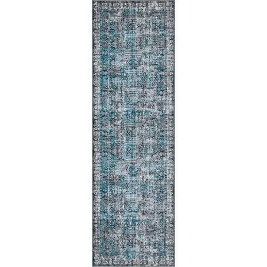 Rug Unique Loom Aarhus Gray Runner 3' 0 x 10' 0