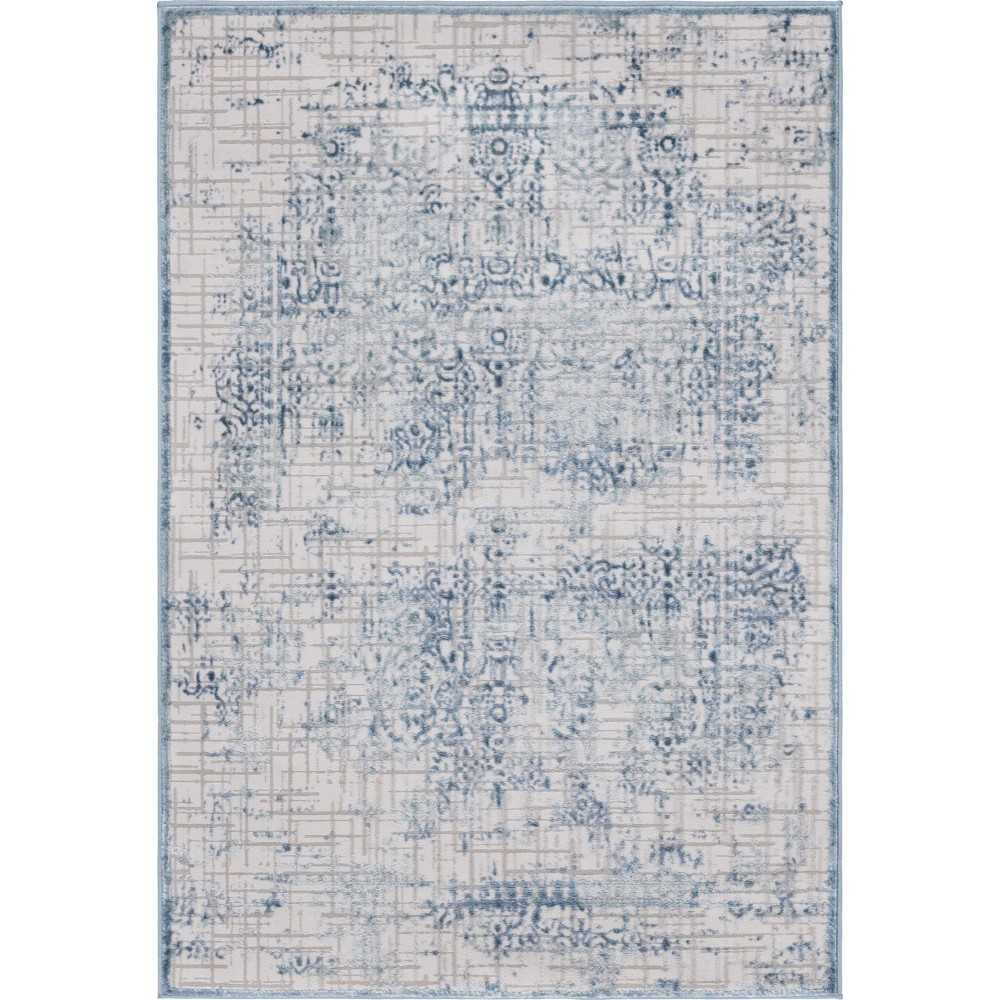 Rug Unique Loom Aberdeen Blue Rectangular 4' 0 x 6' 0 Rug Unique Loom Aberdeen Blue Rectangular 4' 0 x 6' 0