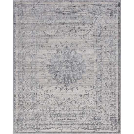 Rug Unique Loom Aberdeen Gray Rectangular 8' 0 x 10' 0