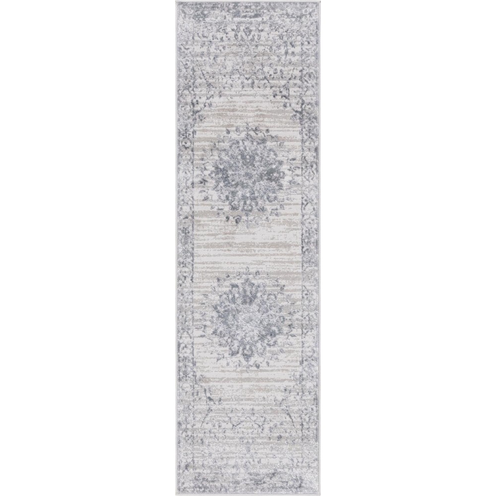 Rug Unique Loom Aberdeen Gray Runner 2' 0 x 7' 0 Rug Unique Loom Aberdeen Gray Runner 2' 0 x 7' 0