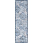 Rug Unique Loom Aberdeen Blue Runner 2' 0 x 7' 0