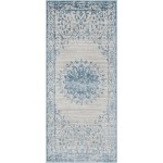 Rug Unique Loom Aberdeen Blue Runner 2' 7 x 6' 0