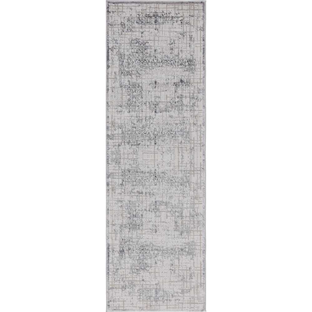 Rug Unique Loom Aberdeen Gray Runner 2' 7 x 8' 2