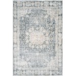 Rug Unique Loom Asheville Gray Rectangular 4' 0 x 6' 0