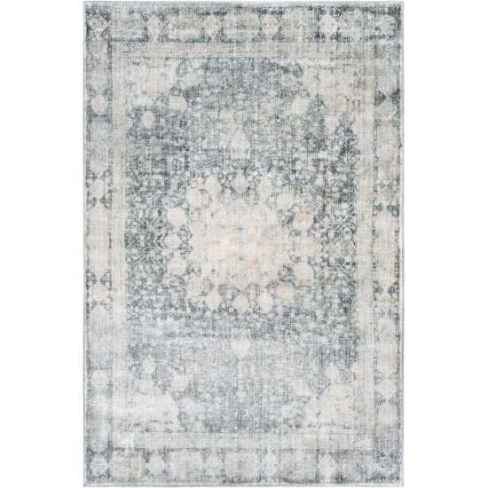 Rug Unique Loom Asheville Gray Rectangular 4' 0 x 6' 0