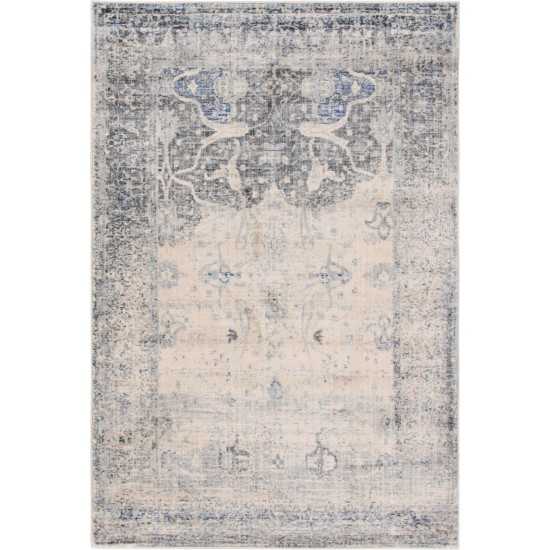 Rug Unique Loom Asheville Gray Rectangular 4' 0 x 6' 0