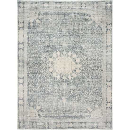 Rug Unique Loom Asheville Gray Rectangular 8' 0 x 10' 0