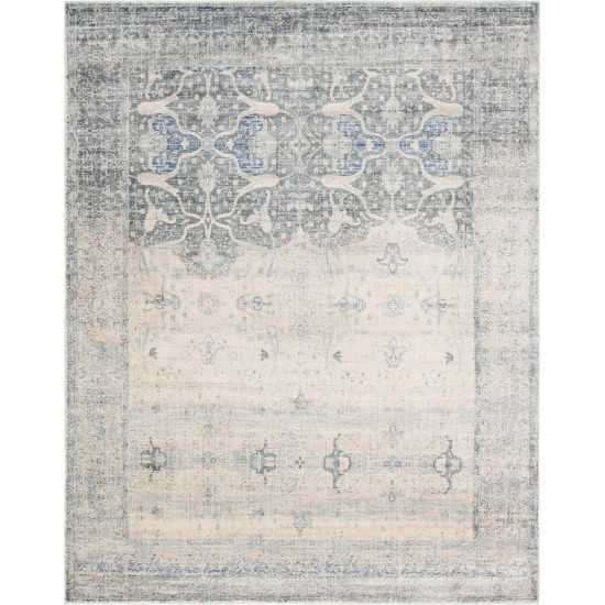 Rug Unique Loom Asheville Gray Rectangular 8' 0 x 10' 0