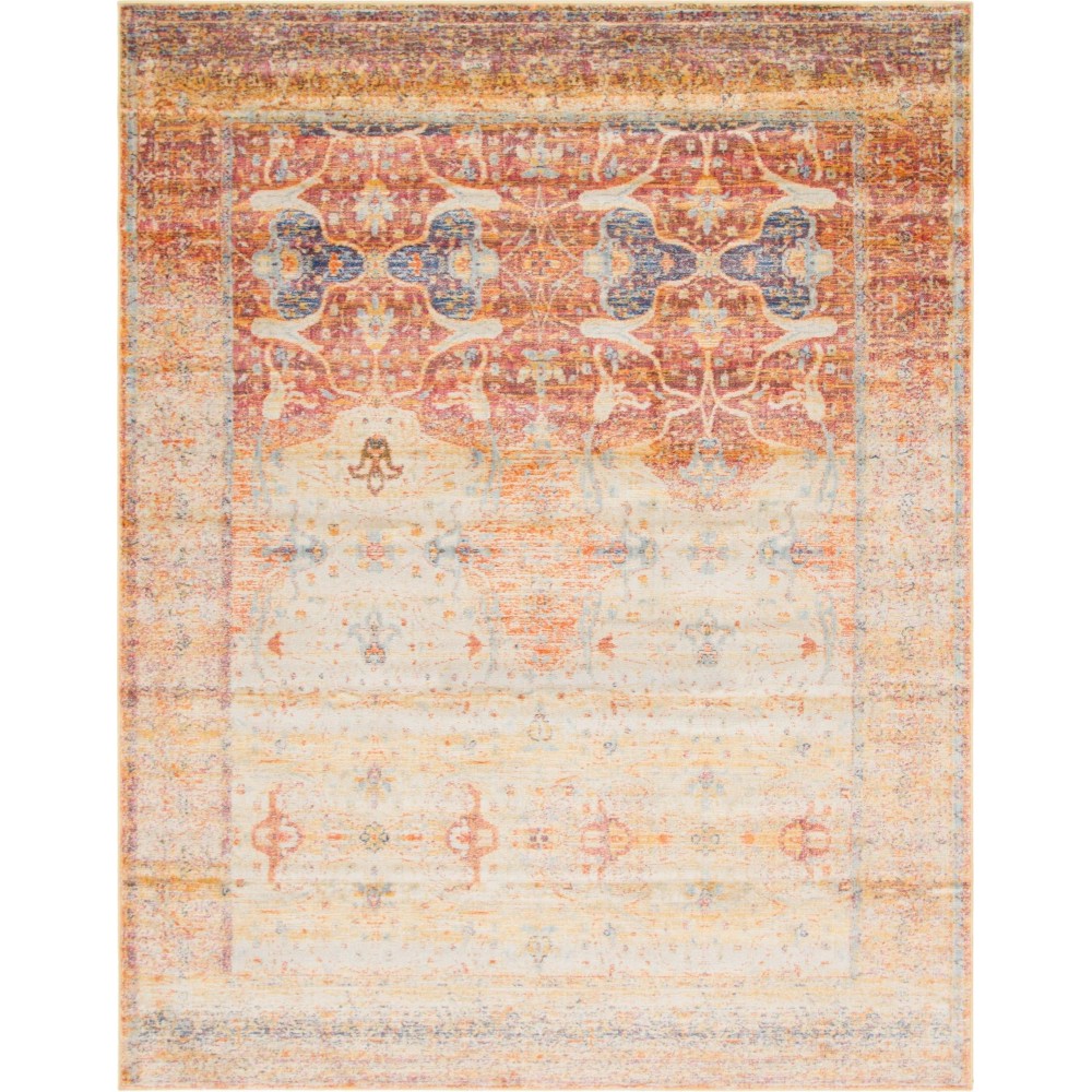 Rug Unique Loom Asheville Multi Rectangular 8' 0 x 10' 0