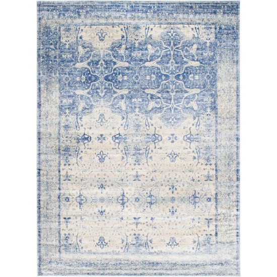 Rug Unique Loom Asheville Navy Blue Rectangular 9' 0 x 12' 0