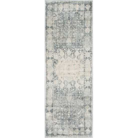 Rug Unique Loom Asheville Gray Runner 2' 2 x 6' 0