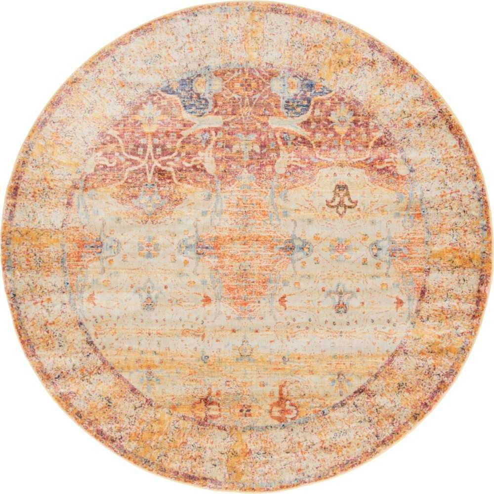 Rug Unique Loom Asheville Multi Round 8' 0 x 8' 0 Rug Unique Loom Asheville Multi Round 8' 0 x 8' 0