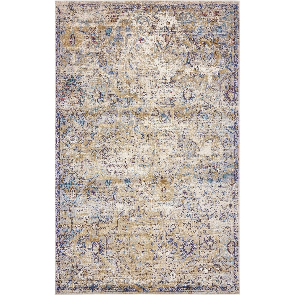Rug Unique Loom Augustus Tan Rectangular 5' 0 x 8' 0 Rug Unique Loom Augustus Tan Rectangular 5' 0 x 8' 0