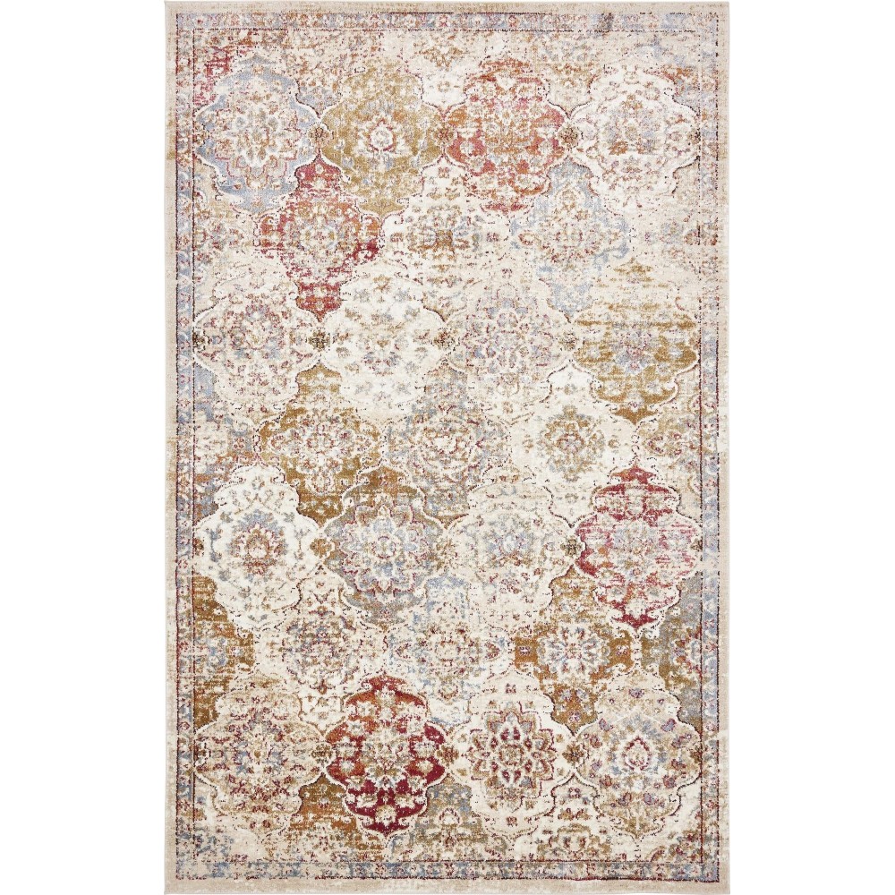 Rug Unique Loom Augustus Beige Rectangular 5' 0 x 8' 0 Rug Unique Loom Augustus Beige Rectangular 5' 0 x 8' 0