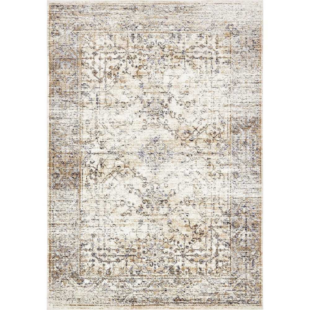 Rug Unique Loom Augustus Ivory Rectangular 7' 0 x 10' 0