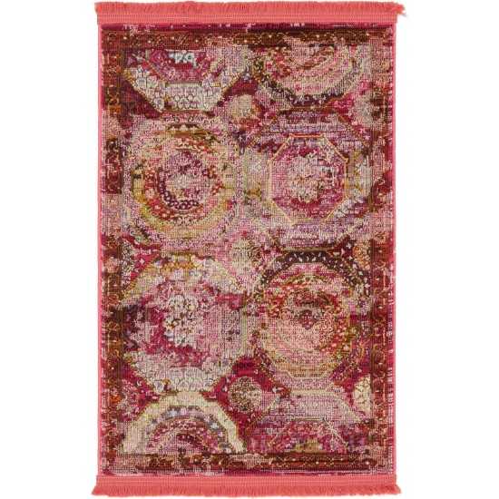 Rug Unique Loom Baracoa Pink Rectangular 2' 2 x 3' 0