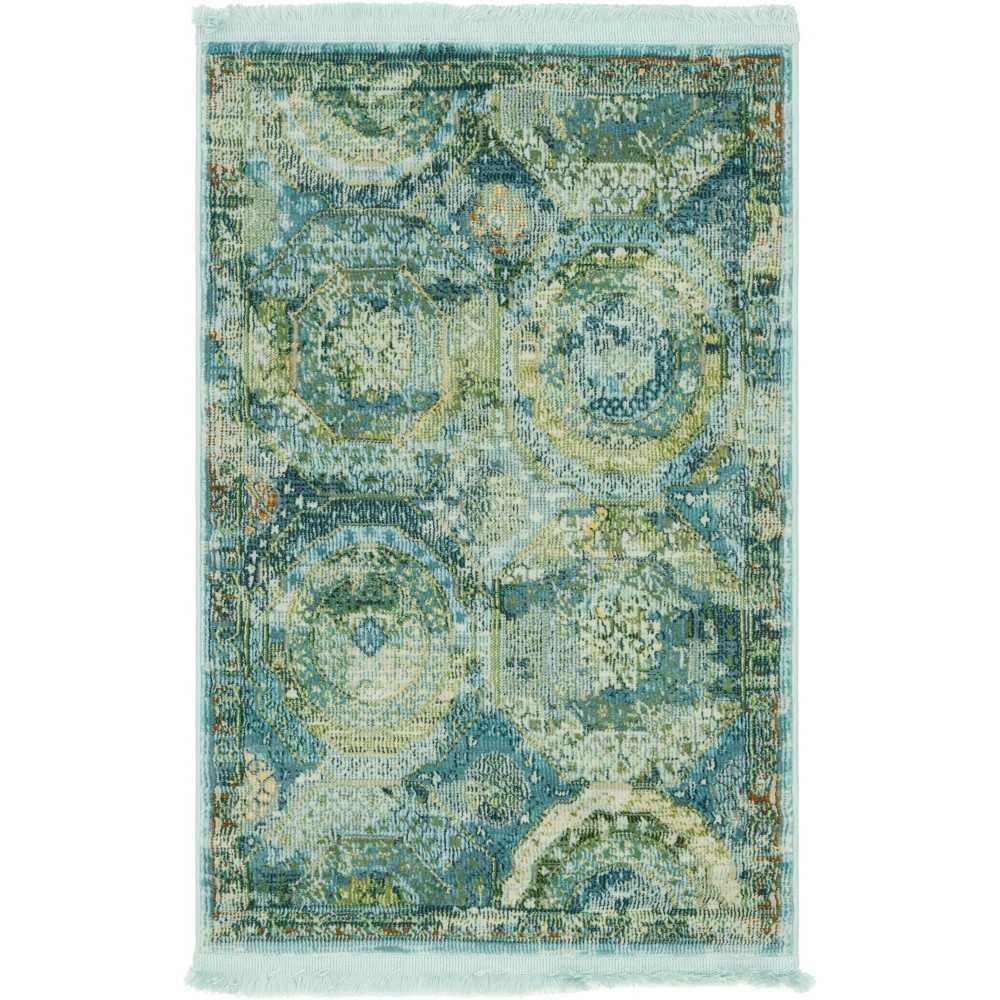 Rug Unique Loom Baracoa Light Blue Rectangular 2' 2 x 3' 0 Rug Unique Loom Baracoa Light Blue Rectangular 2' 2 x 3' 0