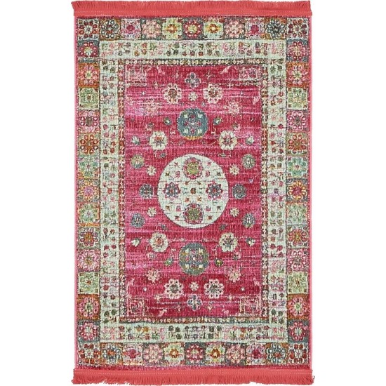 Rug Unique Loom Baracoa Pink Rectangular 2' 2 x 3' 0