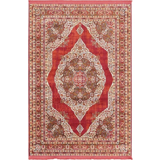 Rug Unique Loom Baracoa Red Rectangular 4' 3 x 6' 0