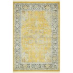 Rug Unique Loom Baracoa Yellow Rectangular 4' 3 x 6' 0