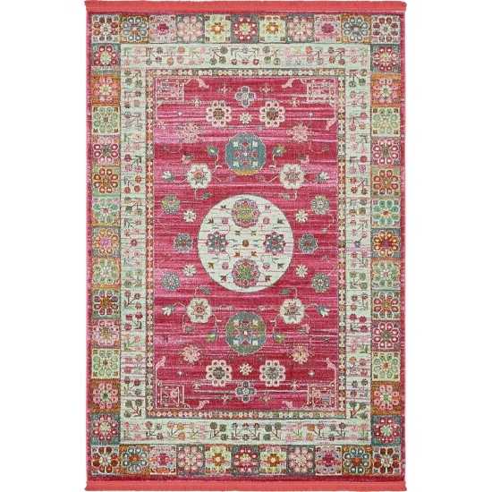 Rug Unique Loom Baracoa Pink Rectangular 4' 3 x 6' 0