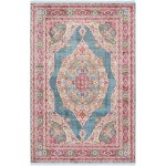 Rug Unique Loom Baracoa Turquoise Rectangular 5' 5 x 8' 0