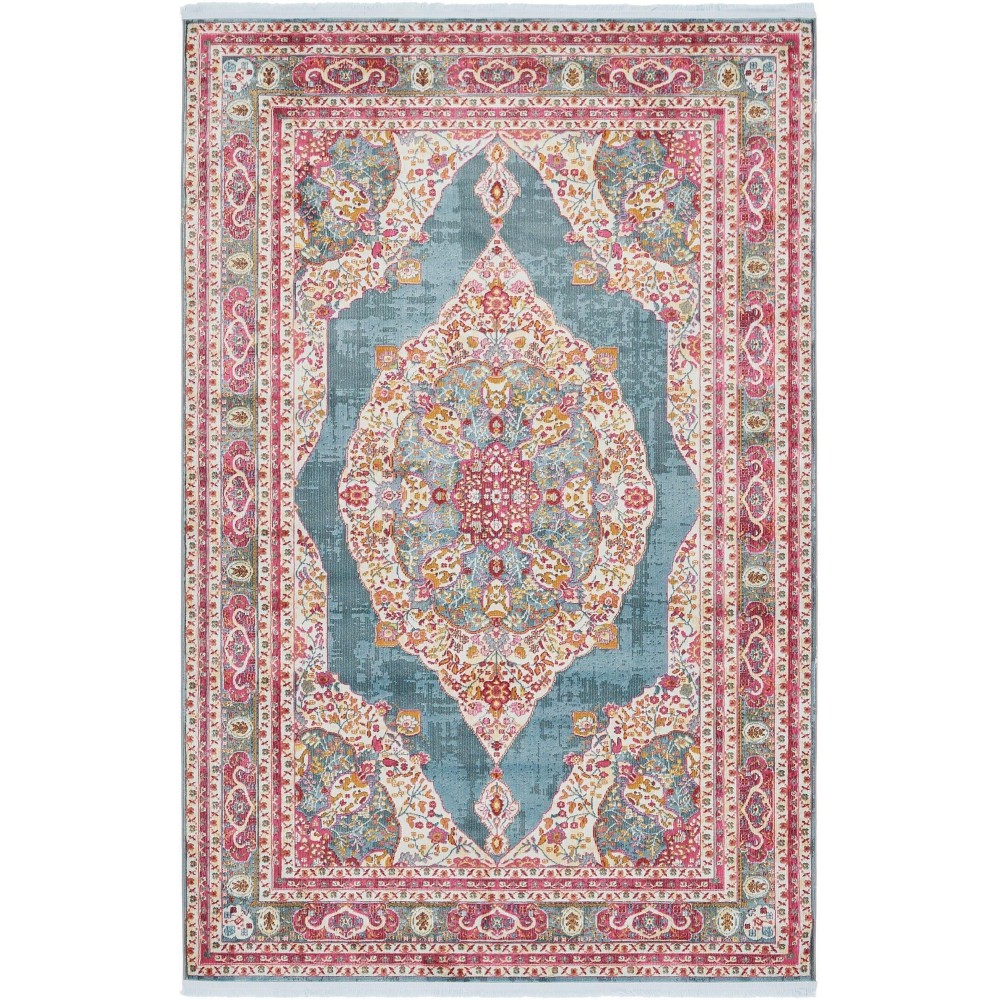 Rug Unique Loom Baracoa Turquoise Rectangular 5' 5 x 8' 0 Rug Unique Loom Baracoa Turquoise Rectangular 5' 5 x 8' 0