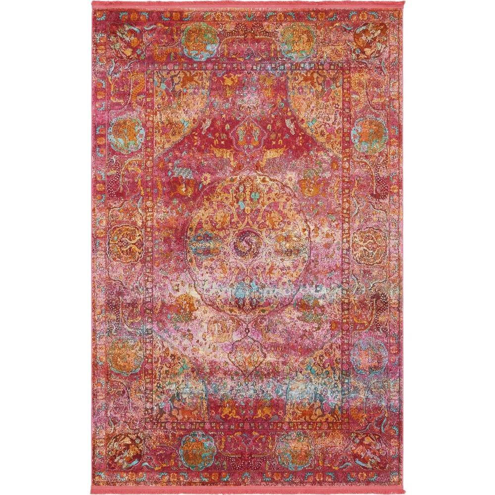 Rug Unique Loom Baracoa Red Rectangular 5' 5 x 8' 0 Rug Unique Loom Baracoa Red Rectangular 5' 5 x 8' 0