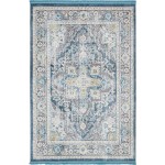 Rug Unique Loom Baracoa Blue Rectangular 5' 5 x 8' 0