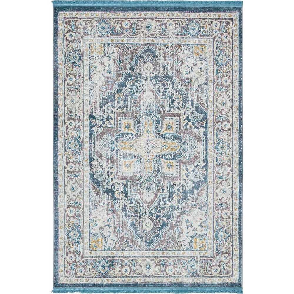 Rug Unique Loom Baracoa Blue Rectangular 5' 5 x 8' 0 Rug Unique Loom Baracoa Blue Rectangular 5' 5 x 8' 0