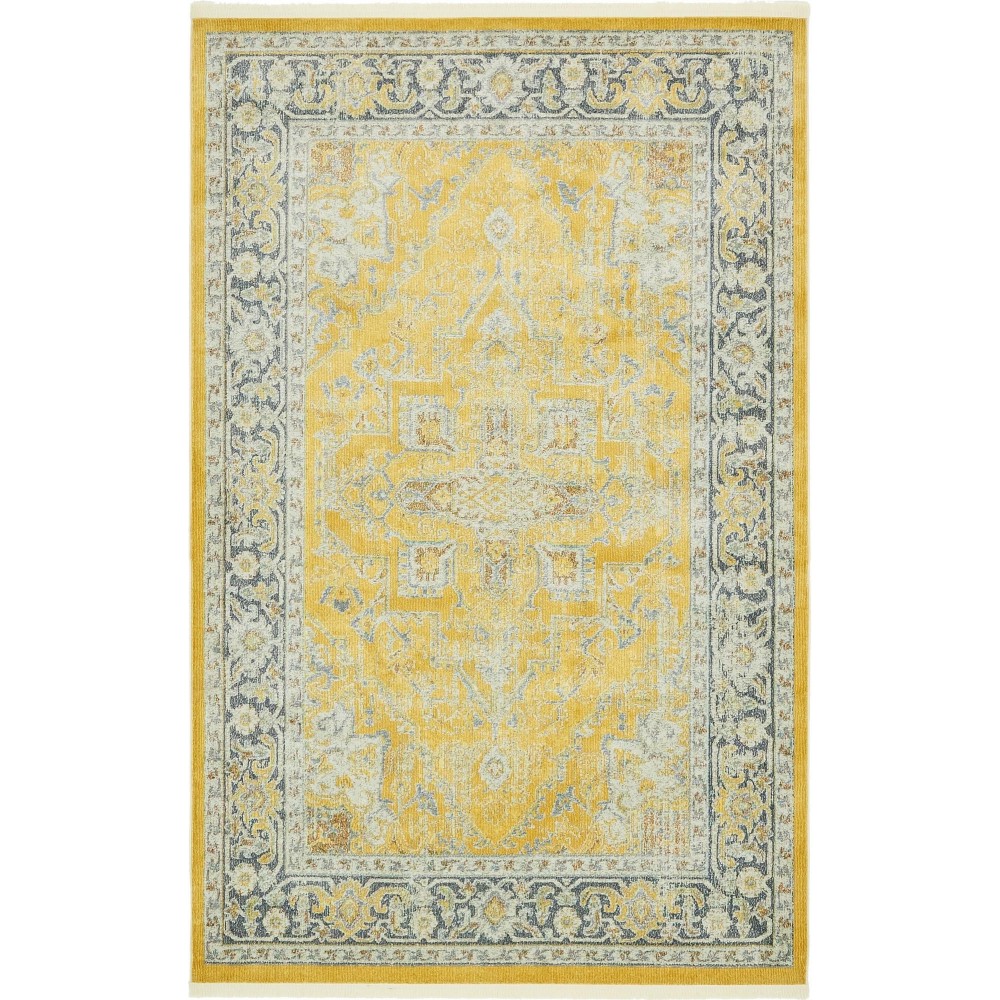 Rug Unique Loom Baracoa Yellow Rectangular 5' 5 x 8' 0 Rug Unique Loom Baracoa Yellow Rectangular 5' 5 x 8' 0