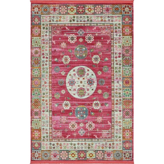 Rug Unique Loom Baracoa Pink Rectangular 5' 5 x 8' 0