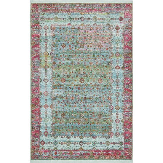 Rug Unique Loom Baracoa Blue Rectangular 5' 5 x 8' 0