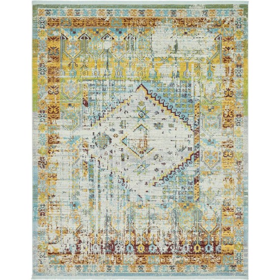 Rug Unique Loom Baracoa Light Blue Rectangular 8' 4 x 10' 0