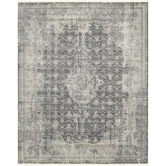 Rug Unique Loom Baracoa Dark Gray Rectangular 8' 4 x 10' 0