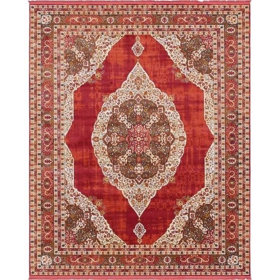 Rug Unique Loom Baracoa Red Rectangular 8' 4 x 10' 0