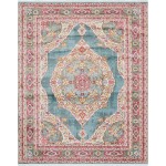 Rug Unique Loom Baracoa Turquoise Rectangular 8' 4 x 10' 0
