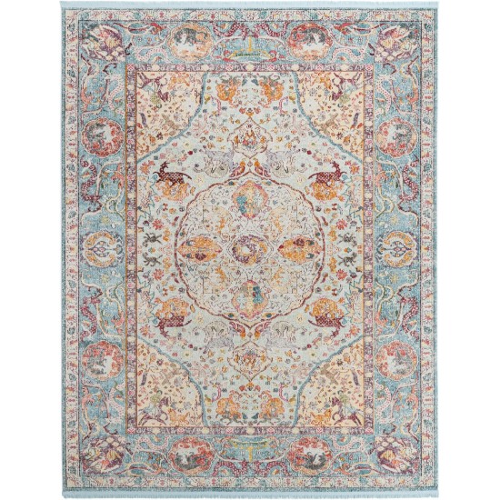 Rug Unique Loom Baracoa Light Blue Rectangular 8' 4 x 10' 0