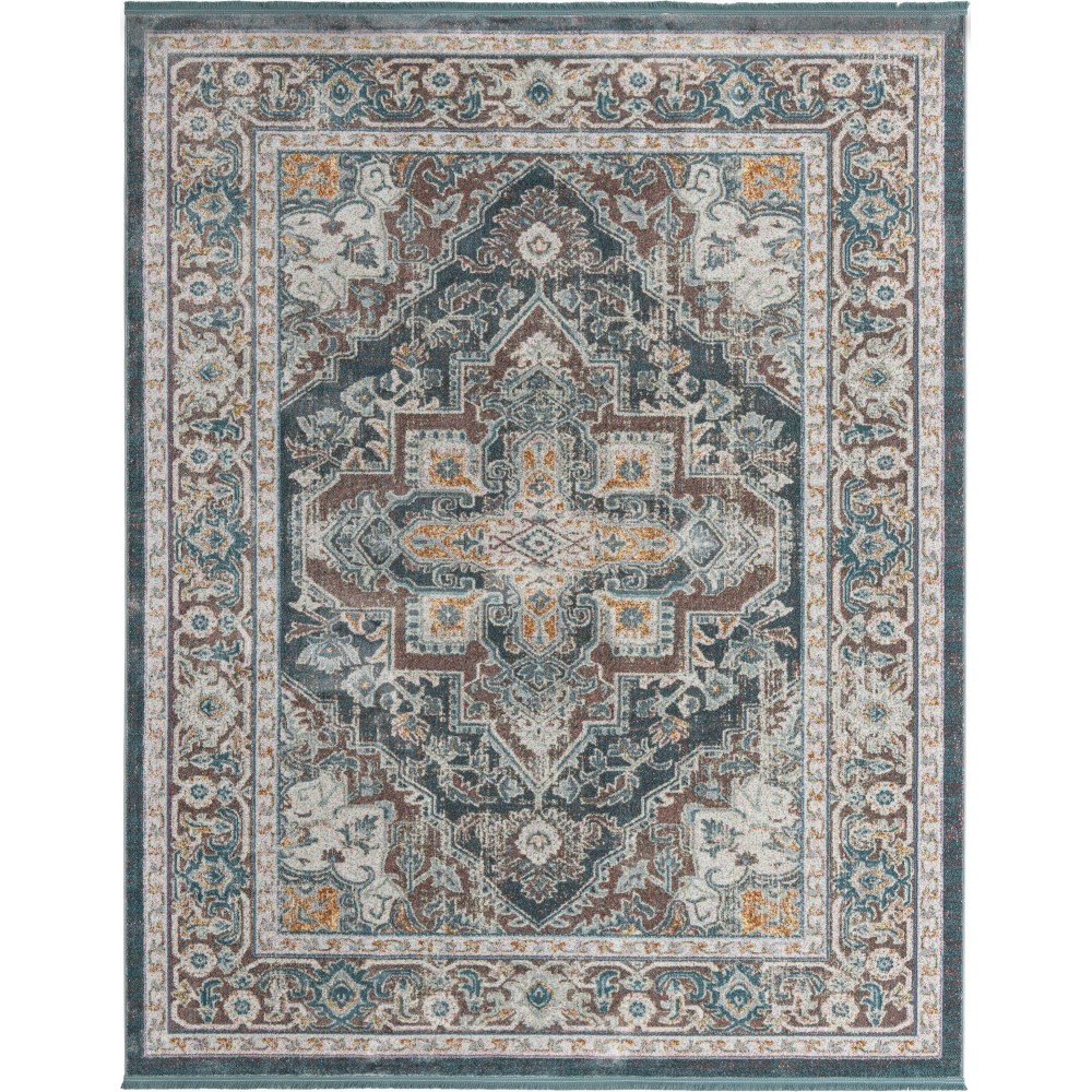 Rug Unique Loom Baracoa Blue Rectangular 8' 4 x 10' 0 Rug Unique Loom Baracoa Blue Rectangular 8' 4 x 10' 0