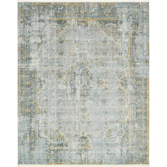 Rug Unique Loom Baracoa Gray Rectangular 8' 4 x 10' 0