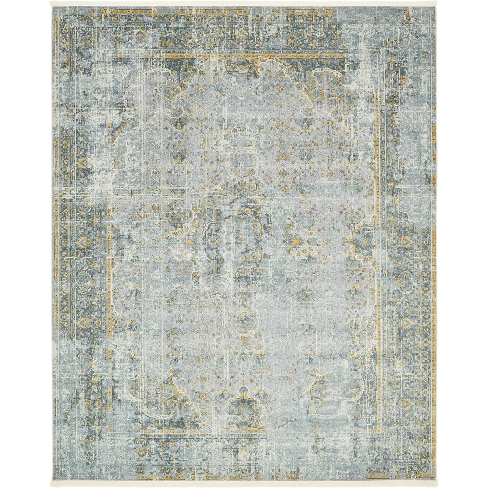 Rug Unique Loom Baracoa Gray Rectangular 8' 4 x 10' 0