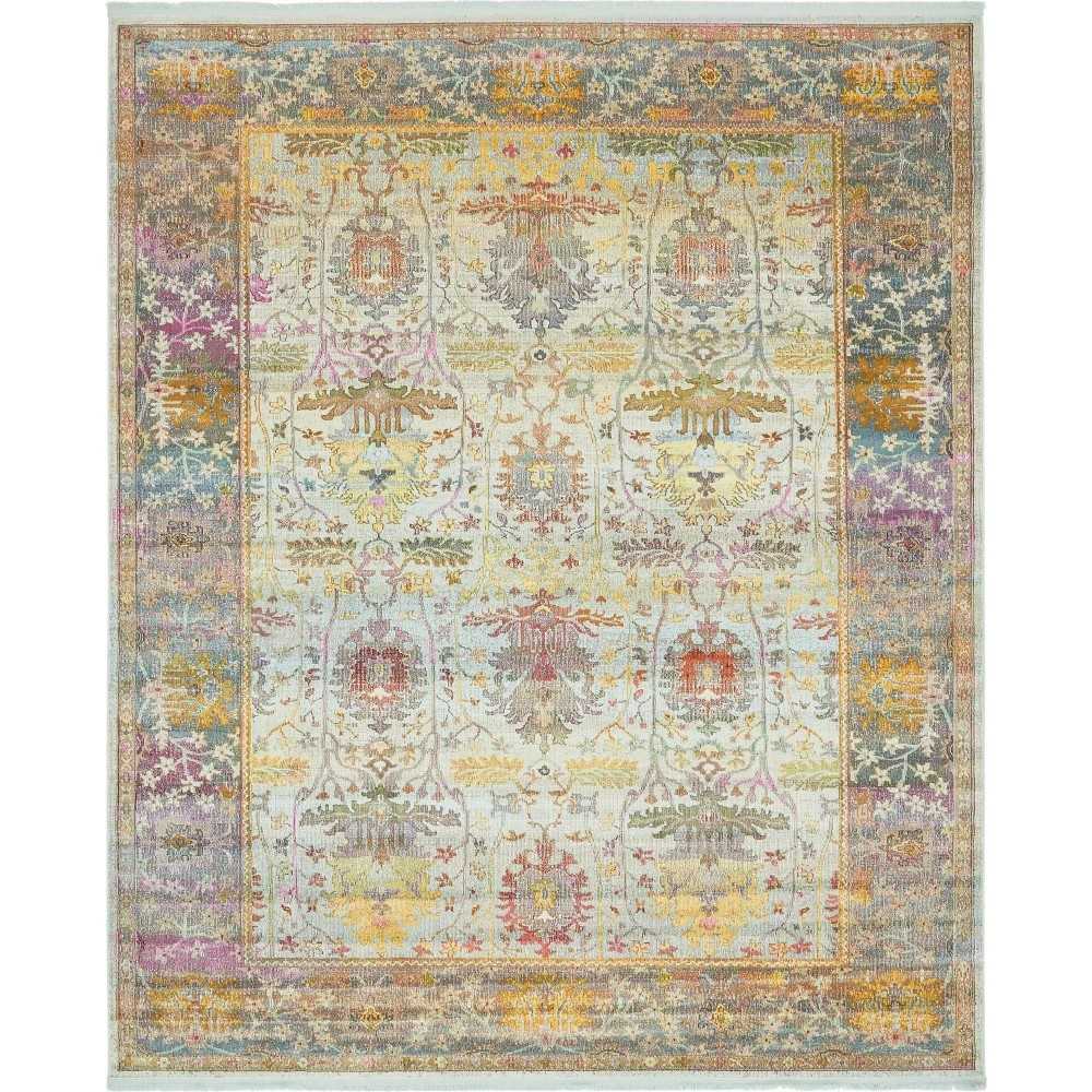 Rug Unique Loom Baracoa Light Blue Rectangular 8' 4 x 10' 0 Rug Unique Loom Baracoa Light Blue Rectangular 8' 4 x 10' 0