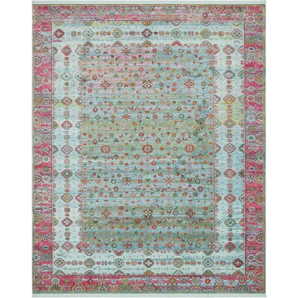 Rug Unique Loom Baracoa Blue Rectangular 8' 4 x 10' 0